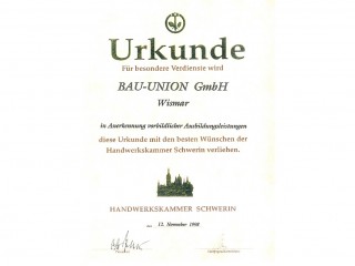 Ausbildung-Urkunde