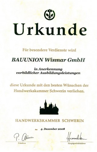 Ausbildung-Urkunde